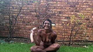 Indian DILDO DEPTHROAT vomiting and GAGGING