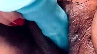 Intense pleasure builds as fat wolf milf milks her wet pussy with toys