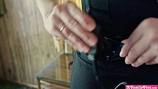 Scared Teen 18+ Stepsisters Pranked By Stepbro During Halloween