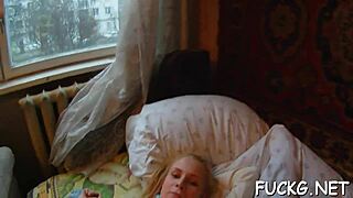 Bouncing on a schlong caught on sneaky spycam