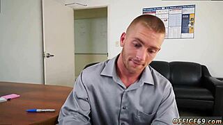 I'm keeping my boss happy with my small black penis in hardcore gay action