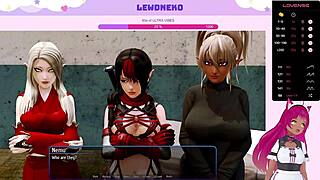 Vtuber Lewdneko dives into Harem Hotel antics in part 24 of wild game