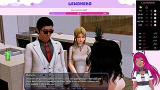 Vtuber Lewdneko dives into Harem Hotel antics in part 24 of wild game