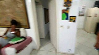 Morena's debut in the porn underworld at the clandestine party