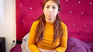 i taught her to use a condom but she ripped it off and squirted on my cock in the bedroom