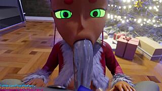 Teen titans pixel perry rides and bends over for big cock.