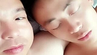 local barber shares intimate moments with boyfriend in a quiet shop setting