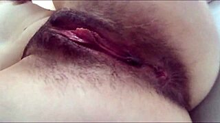 Hairy Wet Pussy Leaks Excitement in Close-Up. Girl Fucks Tight Hole with Dildo to Real Orgasm!