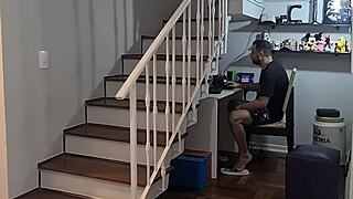 Hey, I was working, then she showed off bikinis and got pounded hard.