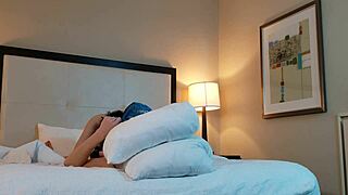 The petite alternative woman is sucking dick deeply. She's an emo goth teen with deepthroat skills.