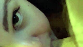 This girl can't get enough of daddy's cock with deep gagging