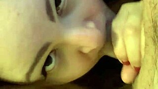 This girl can't get enough of daddy's cock with deep gagging