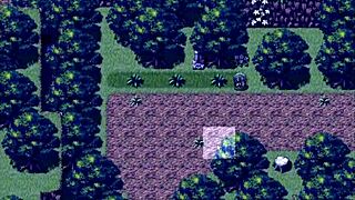 Tanned girl Natsuki pees in forest during hentai game episode 9