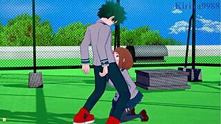 Ochako Uraraka And Izuku Midoriya Intense Sex - My Hero Academia Hentai