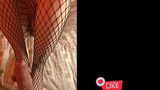 i asked my friend for a big dick with her feet in pantyhose