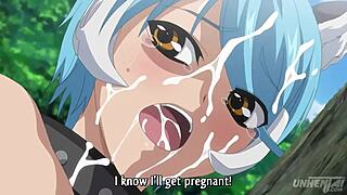 omg, i’m shook, this young cosplayer just peed her pants in hentai, subbed too!