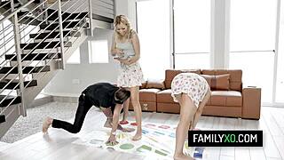 blonde teen 18+ step sister chanel greys getting fucked hard on the couch 😍