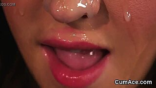 Hot Babe Takes Multiple Cum Shots on Her Face, Swallowing Every Last Drop in Wild Blowbang