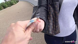 German Scout - Big Ass and Boobs MILF Karlie Pickup and Rough Fuck on Street