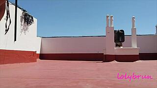 filling the neighbor's ass on the terrace 😏