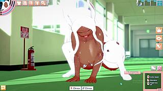 I watch the big-ass bunny get fucked to orgasm