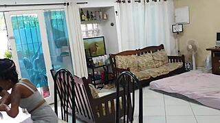 Morena's debut in the porn underworld at the clandestine party