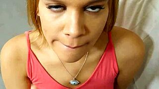 Wow! This Amateur Teen Sucks Stepbro So Good!