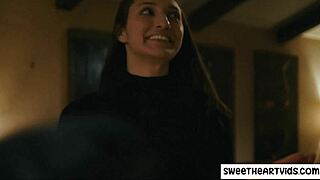 Married Lesbians Share Intimate Moments in Wedding Bliss