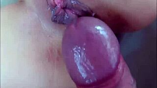 Not for the faint-hearted, homemade rough anal with monster cock creampie