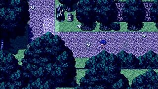 Tanned girl Natsuki pees in forest during hentai game episode 9