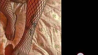 i asked my friend for a big dick with her feet in pantyhose