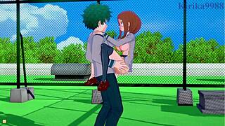Ochako Uraraka And Izuku Midoriya Intense Sex - My Hero Academia Hentai