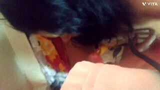 Can mature aunty Reshma take a monster cock with cum inside her?