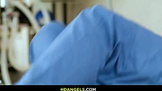 Naturally stacked Riley Nixon and Chloe Surreal in breast exam training