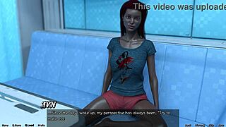 Married black beauty is upset with me in this anime porn video.
