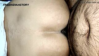 Hot Desi Indian newly married bhabhi gets pounded in doggy style