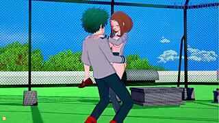 Ochako Uraraka And Izuku Midoriya Intense Sex - My Hero Academia Hentai