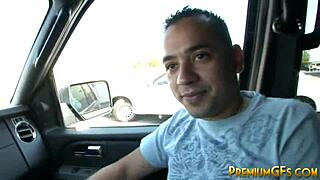 trina michaels gets bent over for a hardcore doggystyle fuck and bukkake! 😈