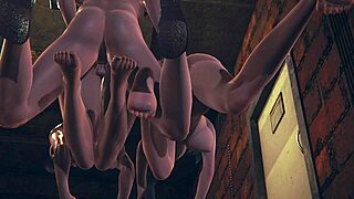 Froppy and Momo Threesome Creampie in My Hero Academia Hentai