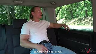 Chubby Whore Gets Mouthful of Jizz After Backseat Blowjob