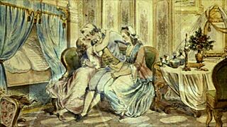 Beautiful illustrations of an erotic nature from a different era.
