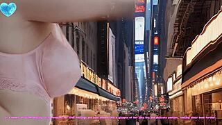 21yo Blonde Doll Girl Visits New York In Uncensored Hyper-Realistic Hentai JOI AI Video