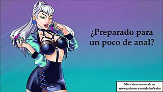 evelynn from lol kda delivers extreme joi in spanish