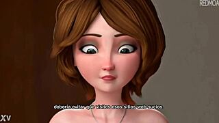 hiro's aunt giving a tit job in subtitled spanish hentai