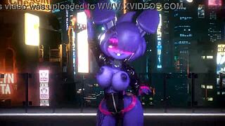 Bonnie FNF Menari Lagu K-pop Queen Card Menggoda