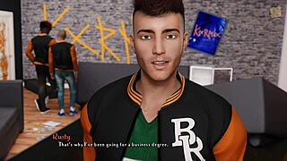 Watch the chick route walk of shame in Being a Dik