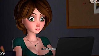 hiro's aunt giving a tit job in subtitled spanish hentai