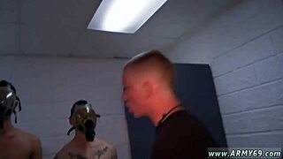 Boys training new recruits in intense gay sex