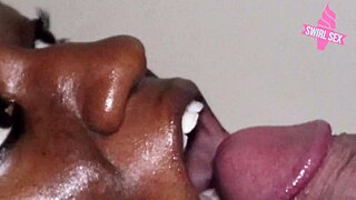 Ebony Babes Swallow Black Cumshots