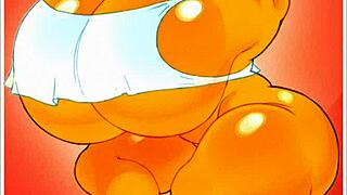 Watch this hentai babe with huge tits get fucked and cum